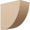 Ekena Millwork 9"W x 18"D x 18"H Classic Durham Rough Cedar Woodgrain TimberThane Corbel, Primed Tan CORUR09X18X18DURRCPR - alternate 1